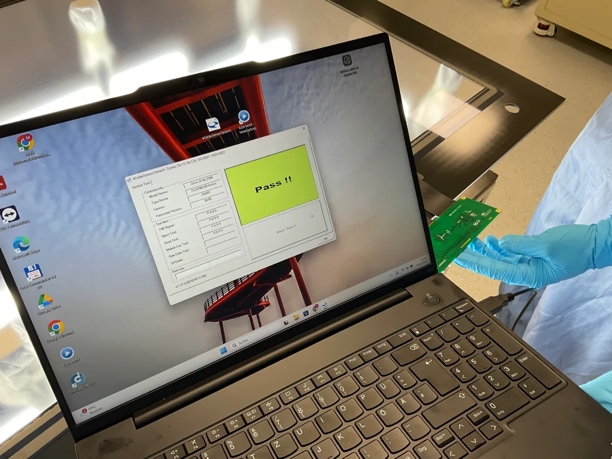 PCAP touch – testing and inspection