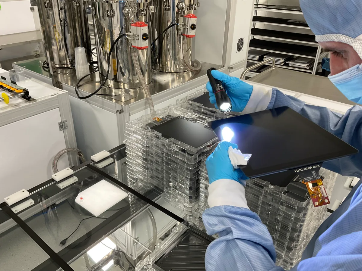 PCAP touch – visual inspection